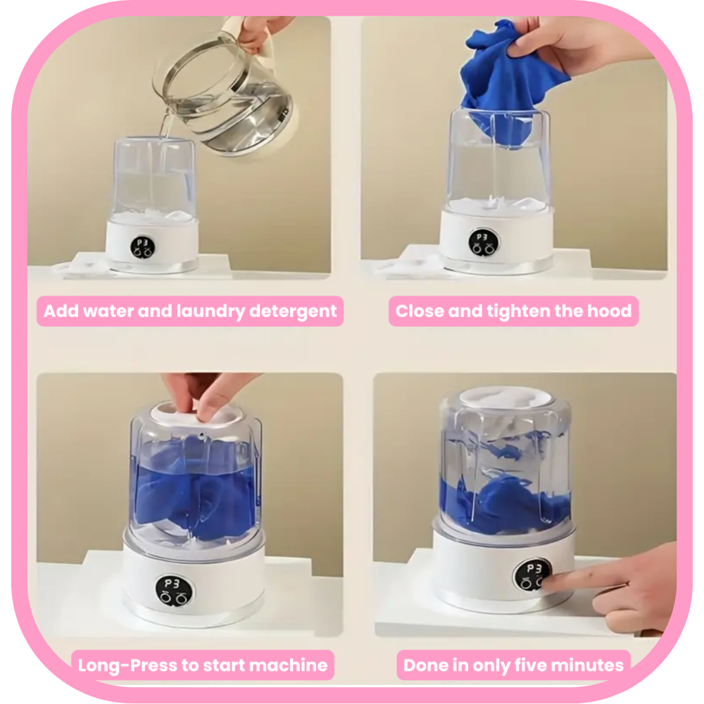 The TinySpin™ - Baby Clothes Washing Machine